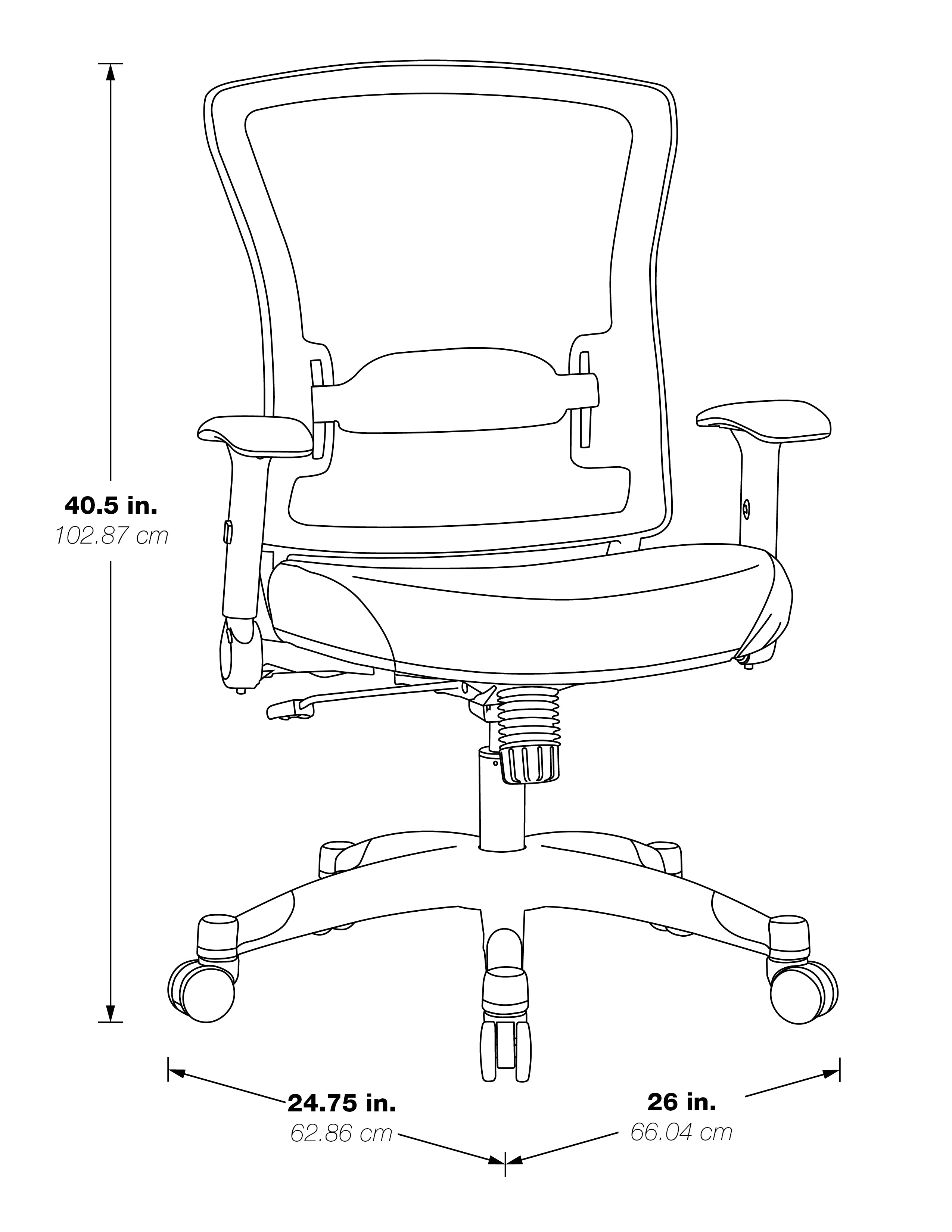 White Frame Managers Chair